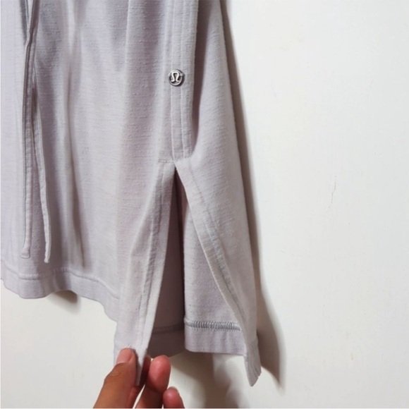 Lululemon RARE Layer Up Convertible Open Side Dress Heathered Silver Spoon 8 - Picture 8 of 8